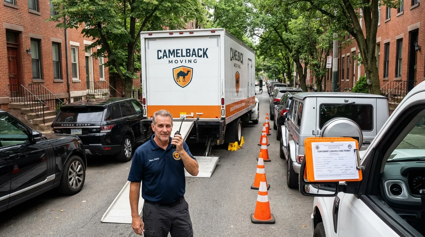 City street loading permit setup in Westville, NJ